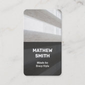 Vensterjaloezie Visitekaartje (Voorkant)