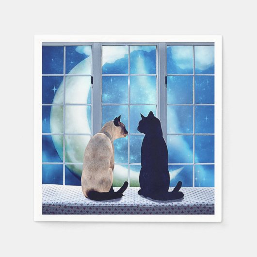 Vensterkatten Servetten (Voorkant)