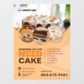 Vensterklemming voor bakkerijdiensten raamsticker (Vel)