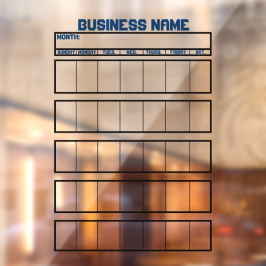 Vensterkliekkalender Niet-Magnetische Whiteboards Raamsticker (Vel 2)