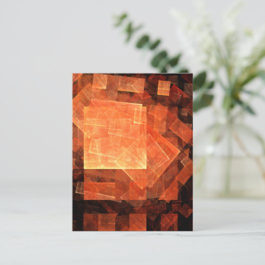 Vensterlicht Abstract Art Briefkaart (Staand voorkant)