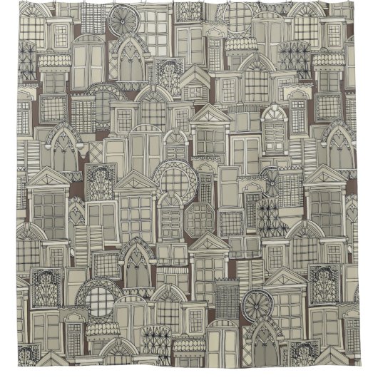 vensternummer douchegordijn (Voorkant)