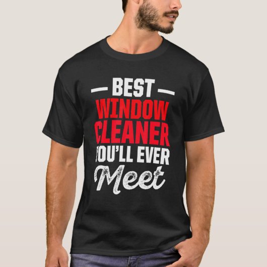 Vensterreiniger Beste reiniging T-shirt (Voorkant)