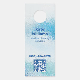 Vensterreiniging Aangepaste QR Deurhanger