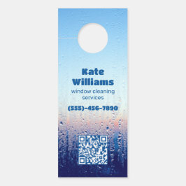 Vensterreiniging Aangepaste QR Deurhanger