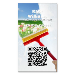 Vensterreiniging Aangepaste QR Magnetisch Visitekaartje