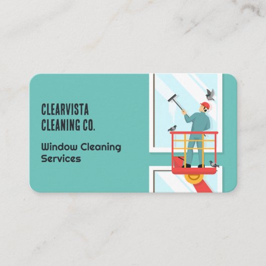 Vensterreiniging Visitekaartje (Voorkant)