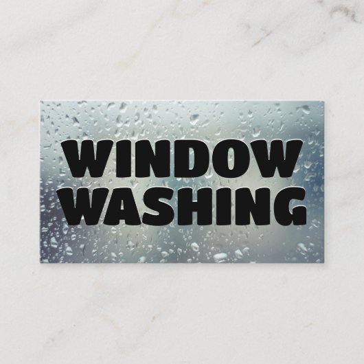Vensterreiniging Visitekaartje (Voorkant)