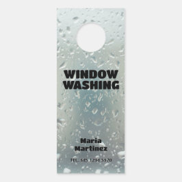 Vensterreiniging Visitekaartje Deurhanger