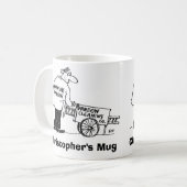 Vensterreinigingsbedrijf baas. Voeg Jouw namen toe Koffiemok (Voorkant links)