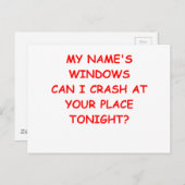 vensters briefkaart (Voorkant / Achterkant)