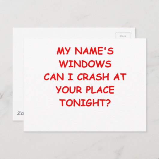 vensters briefkaart (Voorkant / Achterkant)