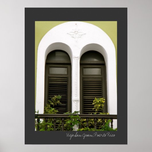 Vensters van de Groene Architectuur Puerto Rico va Poster (Voorkant)