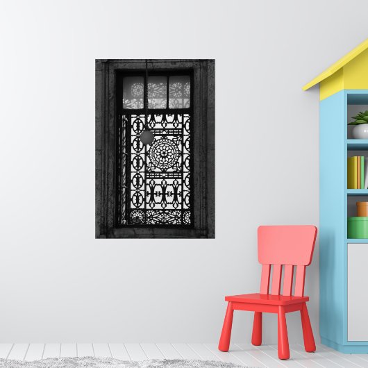 Vensters van de wereld: Caïro Mosque B&W Poster (Kinderkamer 1)