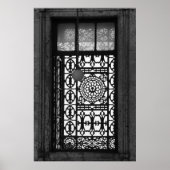 Vensters van de wereld: Caïro Mosque B&W Poster (Voorkant)