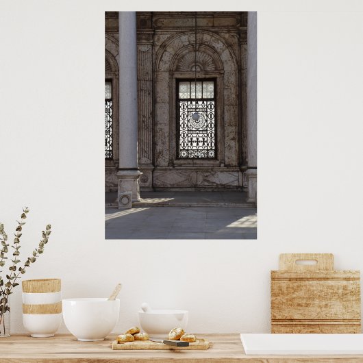 Vensters van de wereld: Caïro Mosque Poster (Keuken)