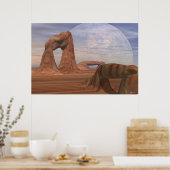 Vensters van een verre wereld (36"x 24") poster (Keuken)