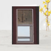 “Vensters van Jordans Ziel" Hallowe’en kaart (Gele Bloem)