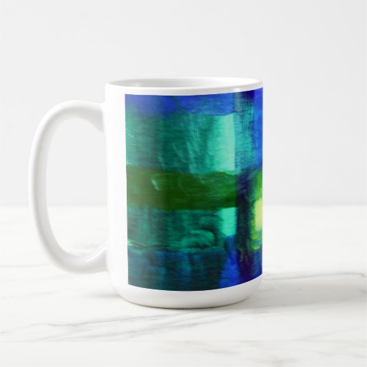 Vensters van Maderi - Abstracte Kunst Koffiemok (Links)