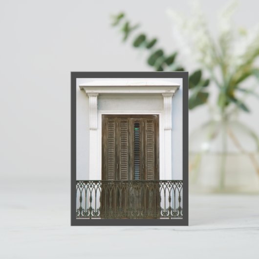 Vensters van Old San Juan, Puerto Rico Briefkaart (Staand voorkant)