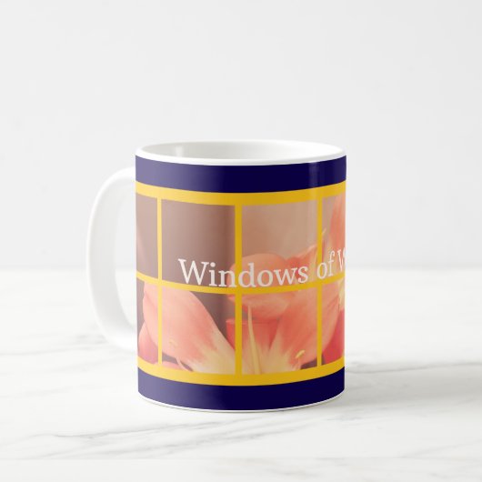 Vensters van Verwondering Koffiemok (Voorkant links)