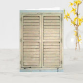 venstersluiter kaart (Gele Bloem)