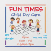 Vensterstickers aanpassen - Kinderdagverblijf Raamsticker (Vel)