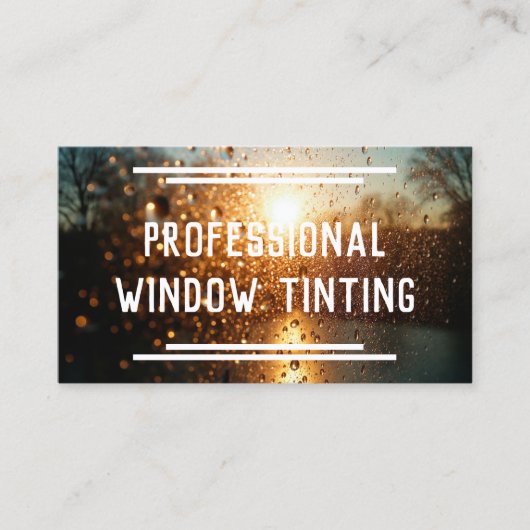 Venstertinten Visitekaartje (Voorkant)