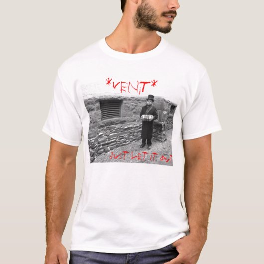 *VENT* backcover mannen t-shirt (Voorkant)