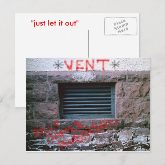 *VENT* briefkaart (Voorkant / Achterkant)