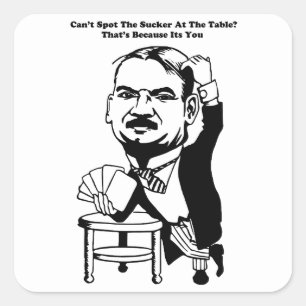 vent die gokt poker casino sukkel citaten kunst vierkante sticker