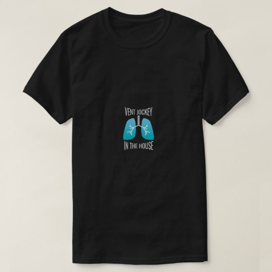 Vent Jockey Funny Respiratory Therapist T-shirt (Design voorkant)