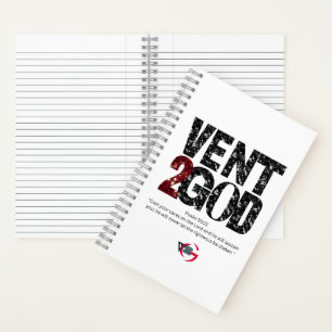 Vent to God Notitieboek (zwart en rood)