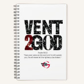 Vent to God Notitieboek (zwart en rood) (Voorkant)