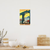 Ventage Art Deco Armenië Reizen Toerisme Poster (Keuken)