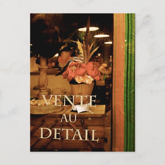 Vente au Detail Briefkaart (Voorkant)