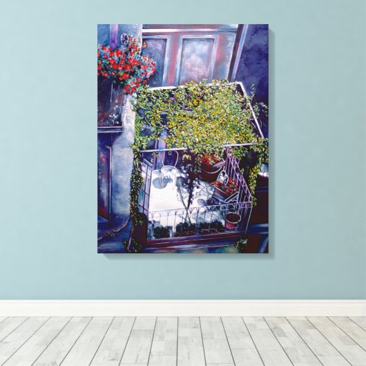 Ventiaannamiddag Canvas Afdruk (Insitu (Houten vloer))