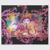 VENTIETISCHE MASQUERADE FEITEN/HARLEQUINE EN KOLUM CADEAUPAPIER (Vlak)