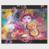 VENTIETISCHE MASQUERADE FEITEN/HARLEQUINE EN KOLUM CADEAUPAPIER (Vlak)
