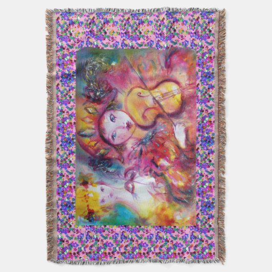 VENTIETISCHE MASQUERADE FEITEN/HARLEQUINE EN KOLUM DEKEN (Voorkant Verticaal)