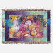 VENTIETISCHE MASQUERADE FEITEN/HARLEQUINE EN KOLUM DEKEN (Voorkant)