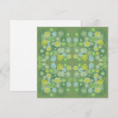 Ventilator Abstracte Waterverf van salty Feestdagenkaart (Voorkant / Achterkant)