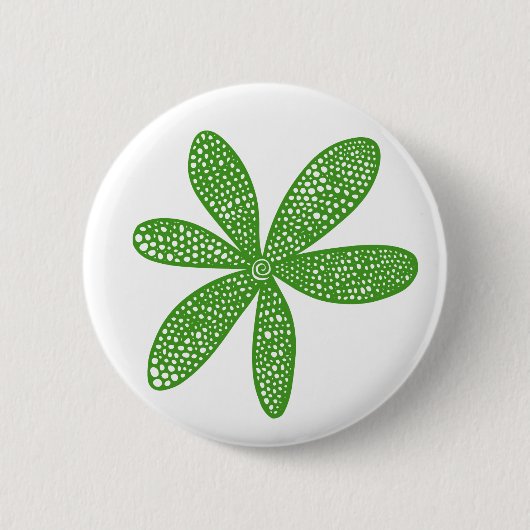 ventilator - Avocado Green op White Ronde Button 5,7 Cm (Voorkant)