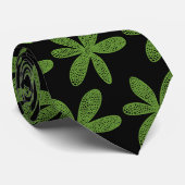 ventilator - Avocado Green op zwart Stropdas (Opgerold)