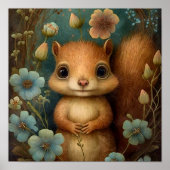 Ventilator Baby eekhoorn | Duurmuurafdrukken Poster (Voorkant)