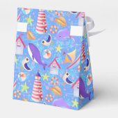 Ventilator Beach Blue Favor Box Bedankdoosjes (Achterkant)