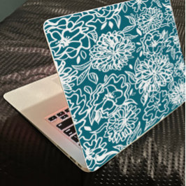 Ventilator Blauwgroen blauwe stickers voor laptop