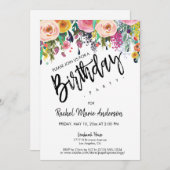 Ventilator bloemen animatiescript Birthday Party p Kaart (Voorkant / Achterkant)