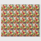  ventilator Bouquet met Butterflies Cadeaupapier (Vlak)