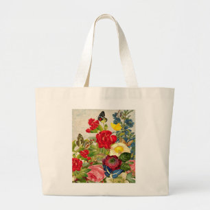  ventilator Bouquet met Butterflies Grote Tote Bag